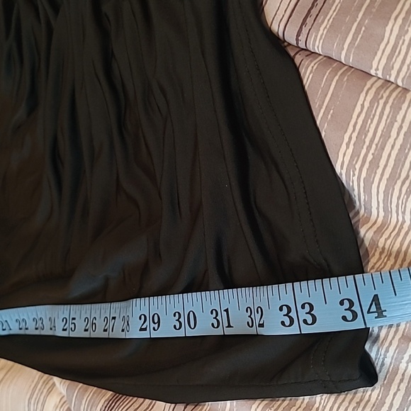 Intimately Free People Black Slinky Stretchy Ruched Side Little Black Dress Sz S - Picture 12 of 12